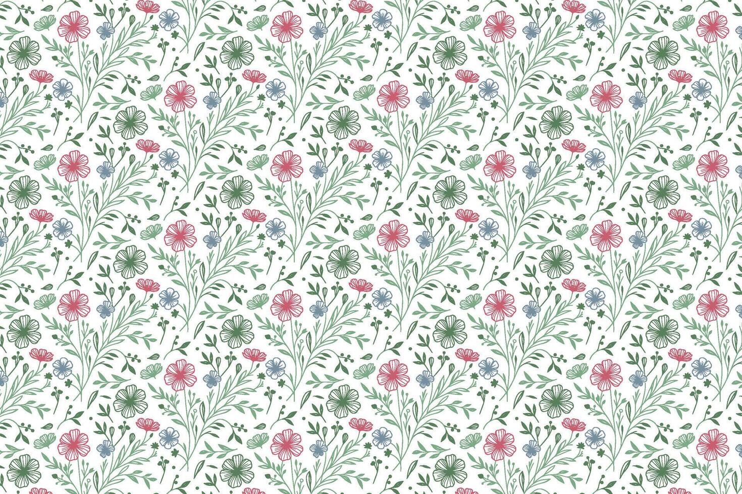 soft one line floral pattern ideal for textile artists creating prints for women wear kitchen linen home decor and digital packaging vector