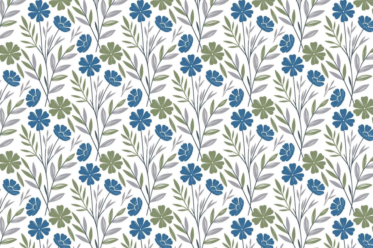 artistic botanical outline pattern for textile companies fabric designers and stylish wrapping paper brands vector
