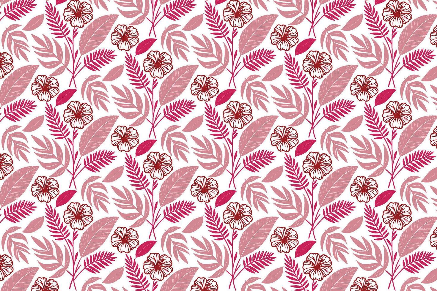 floral drawing made in one line style with soft abstract contours for bedsheet design textile prints packaging materials and interior styling vector