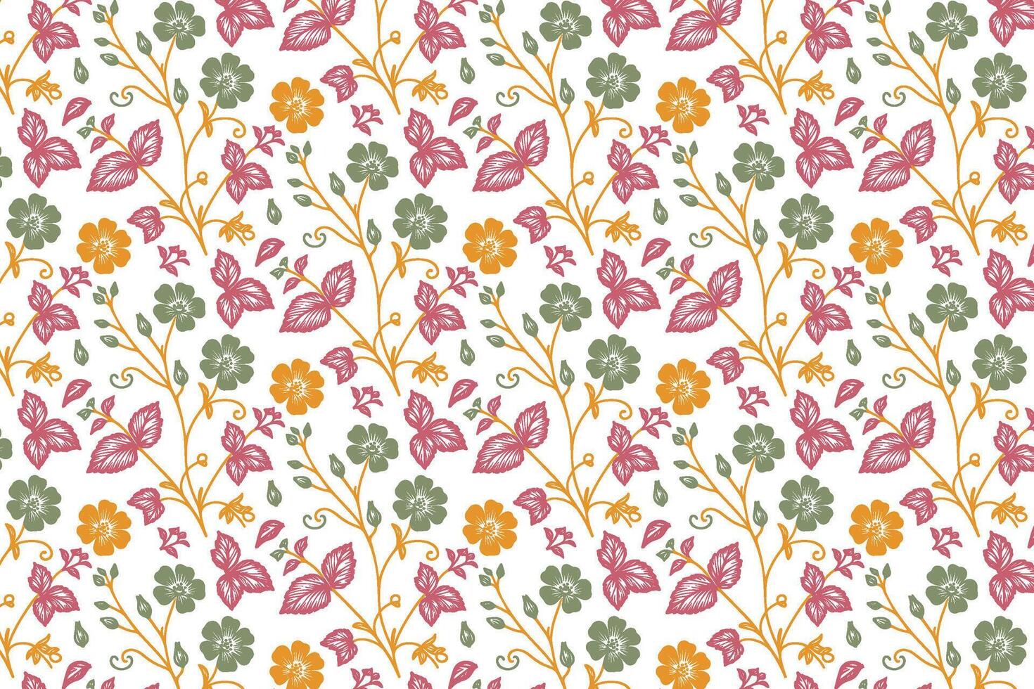 single line floral outline artwork created with elegant flowing strokes perfect for trendy wrapping paper pillow fabric and modern textile design applications vector