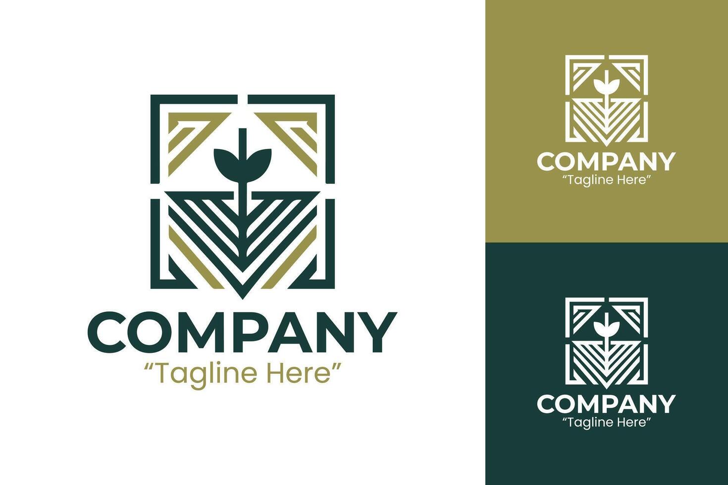 Elegant Geometric Company Logo for Branding and Business Identity vector