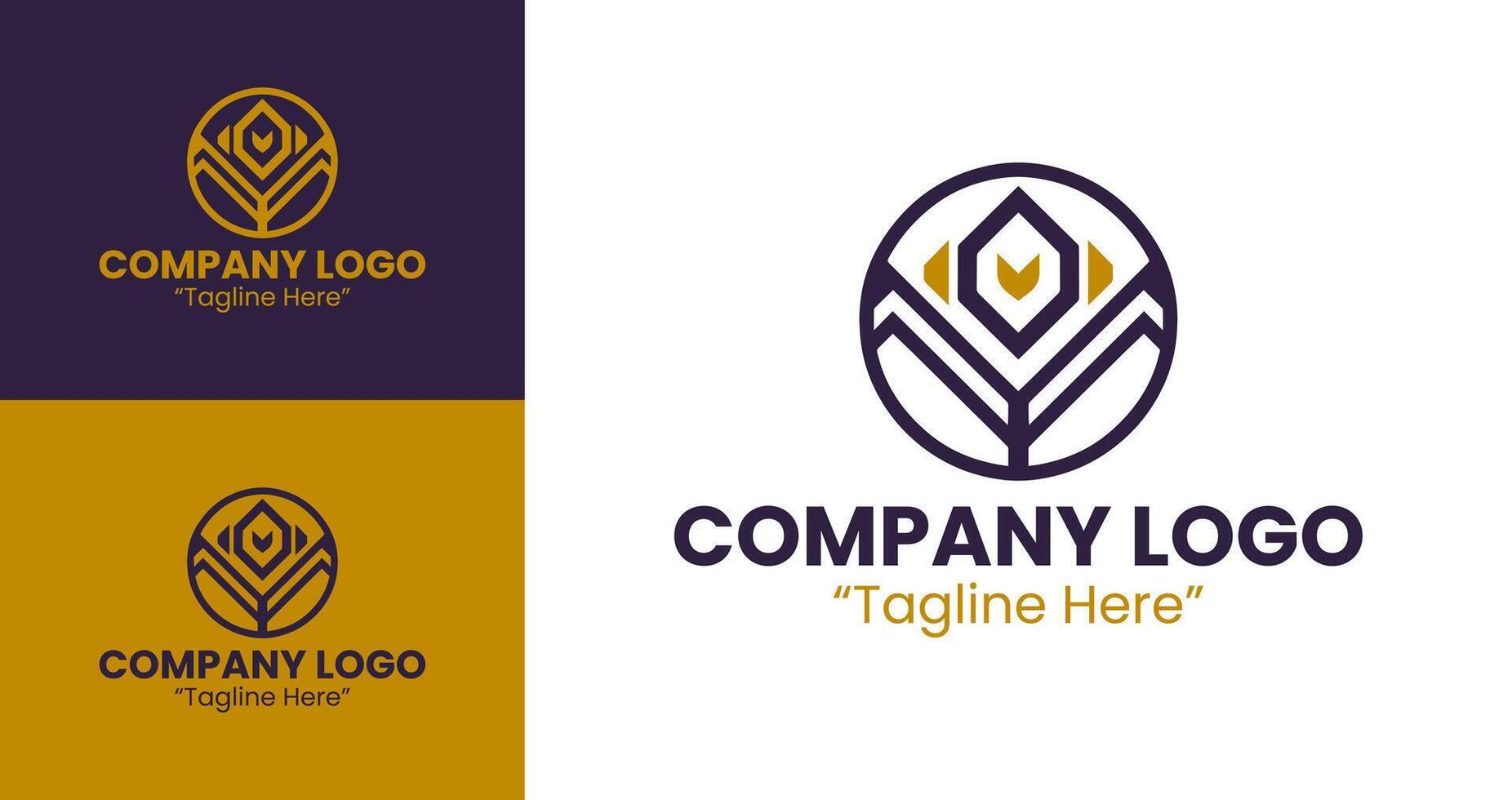 Clean and Modern Logo Design for Business Identity in Orange and Black vector