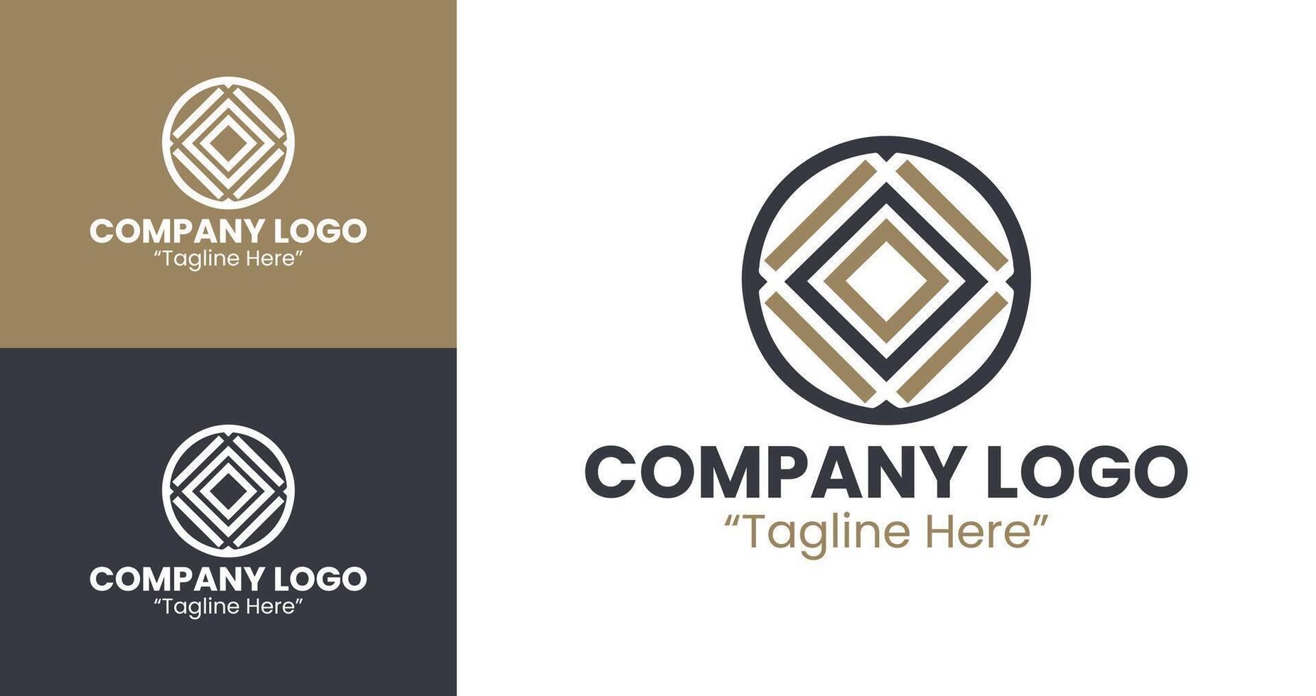 Premium Logo Design for Business Branding and Corporate Identity in Brown and Black vector