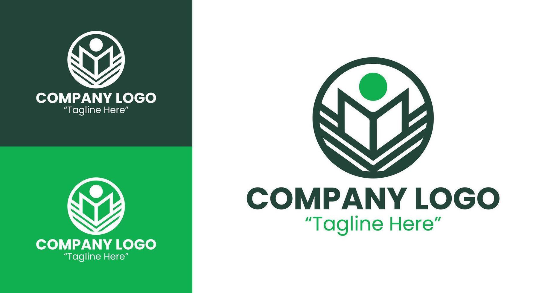Innovative Company Logo Design for Clean and Professional Branding in Green vector