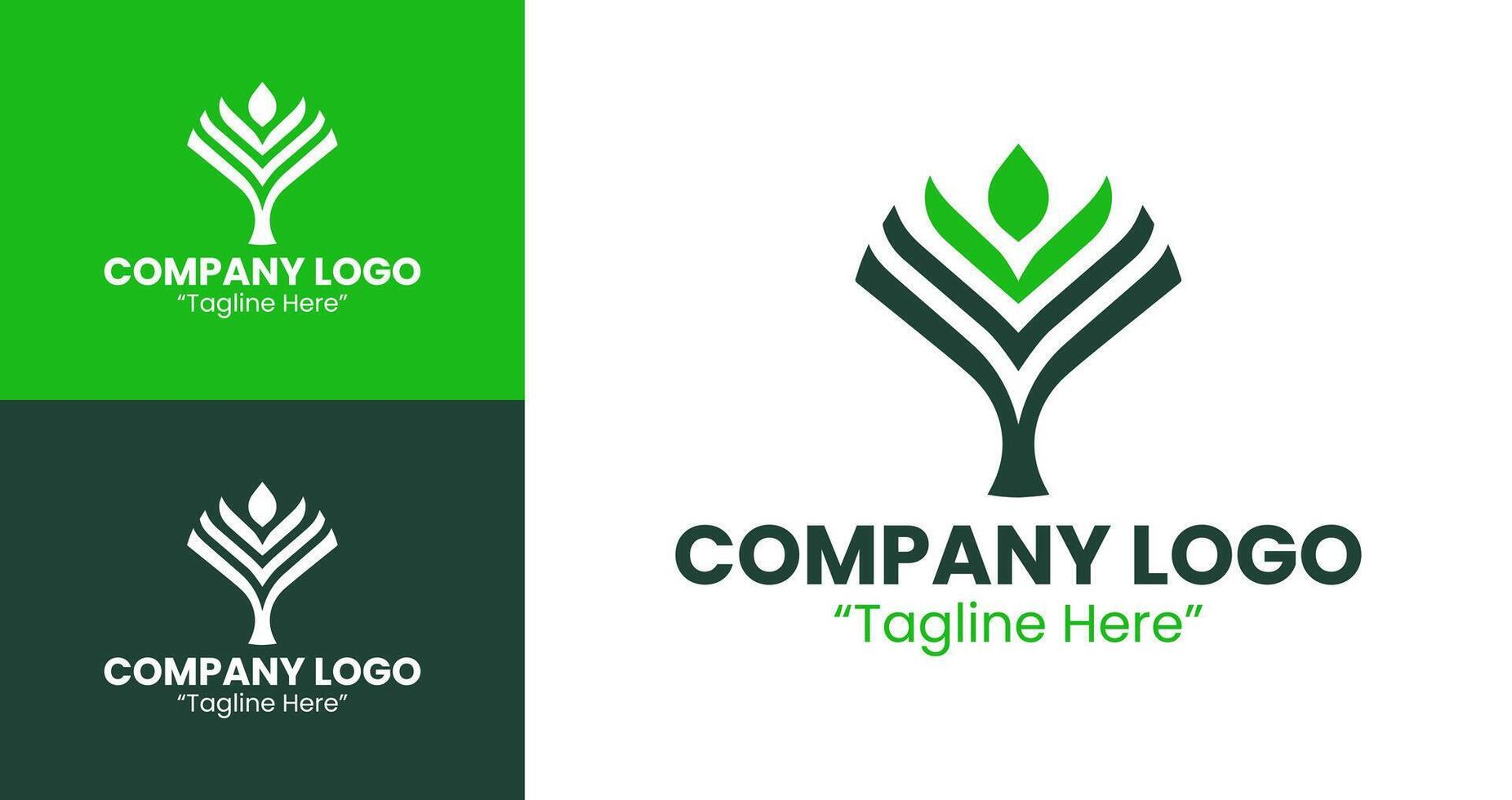 Dynamic and Modern Logo Designs for Corporate and Business Branding in Green vector