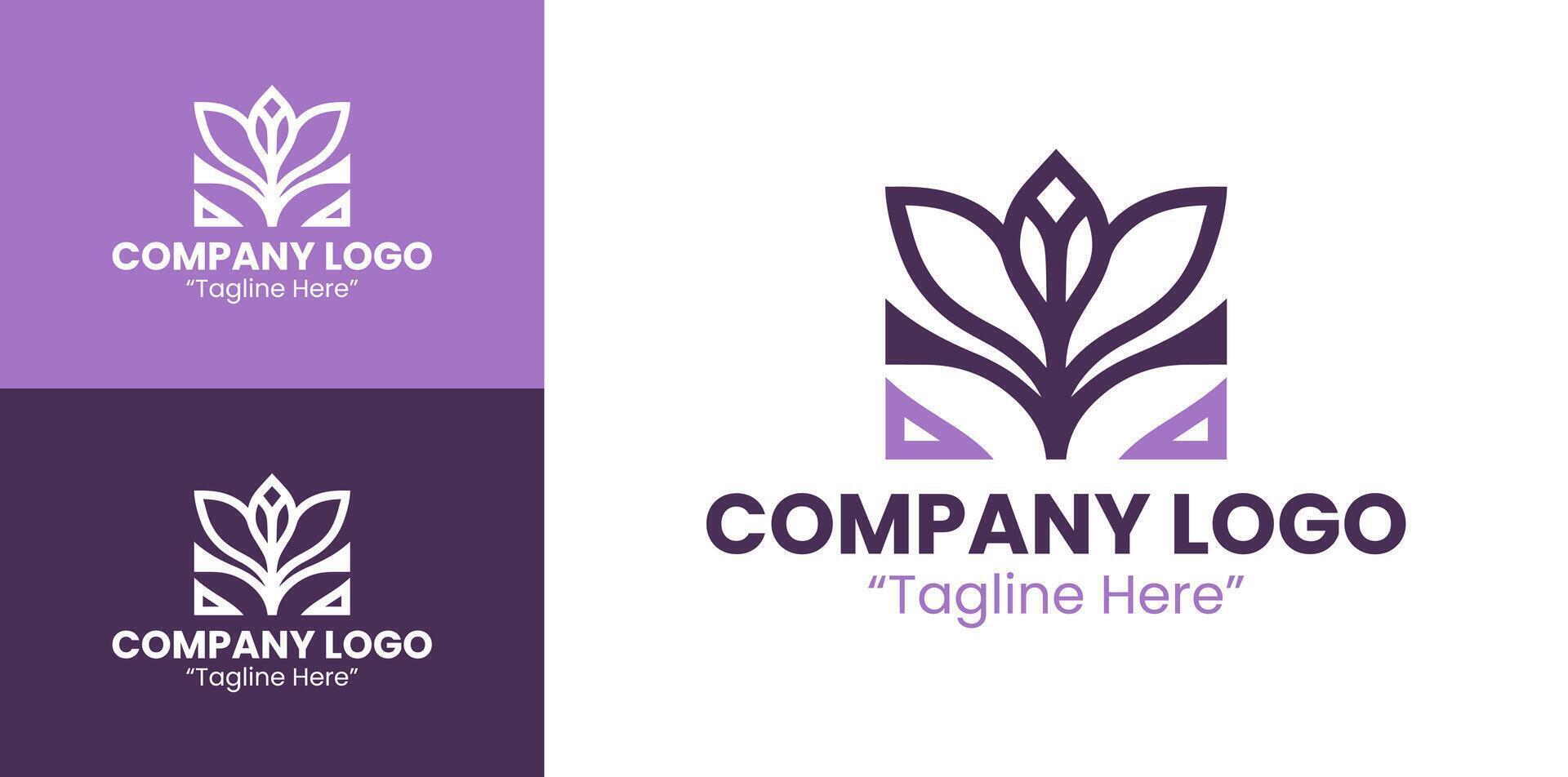 Custom Minimalist Logo Designs for Professional Business Identity in Purple vector