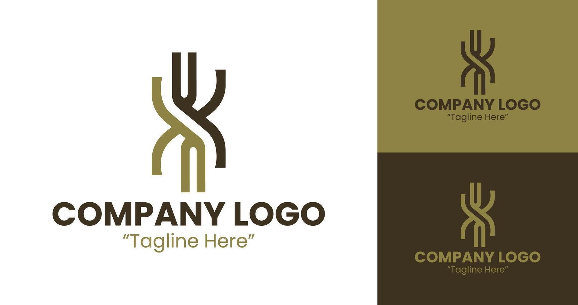 Unique and Professional Company Brown Logo Design for Corporate Branding in Brown vector