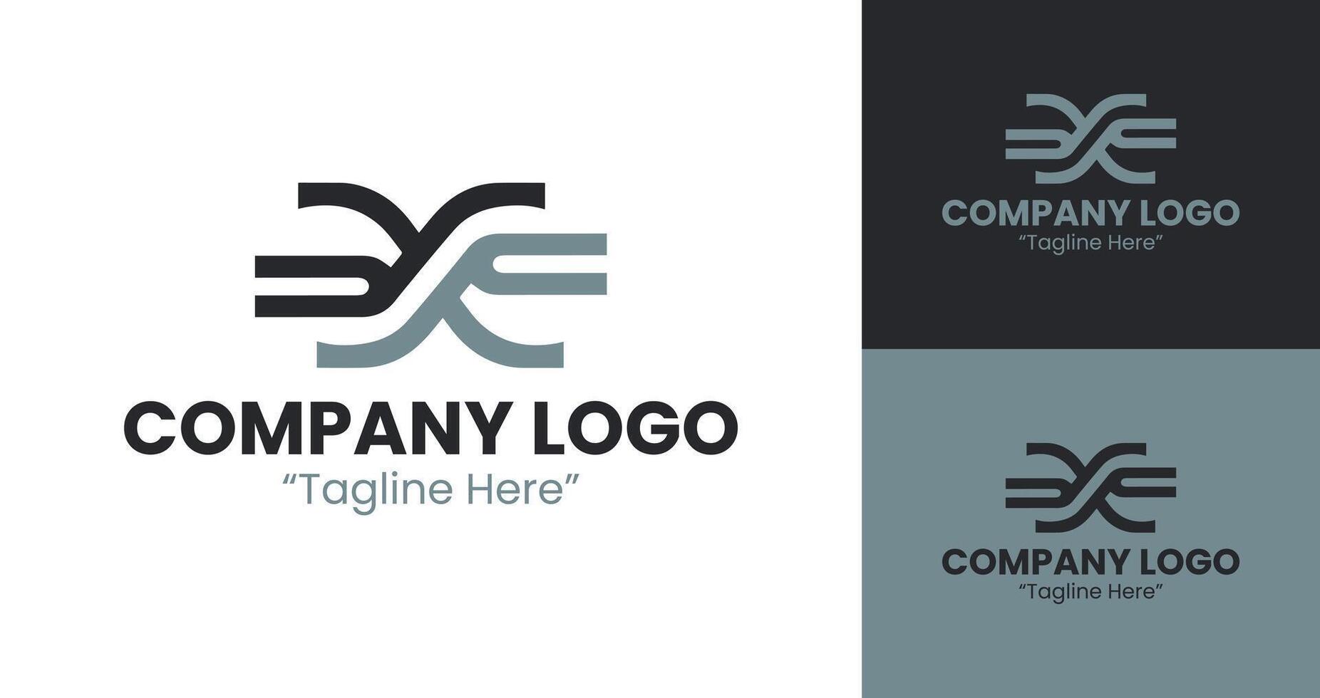 Minimalist Company Logo Design for Corporate Branding in Gray vector