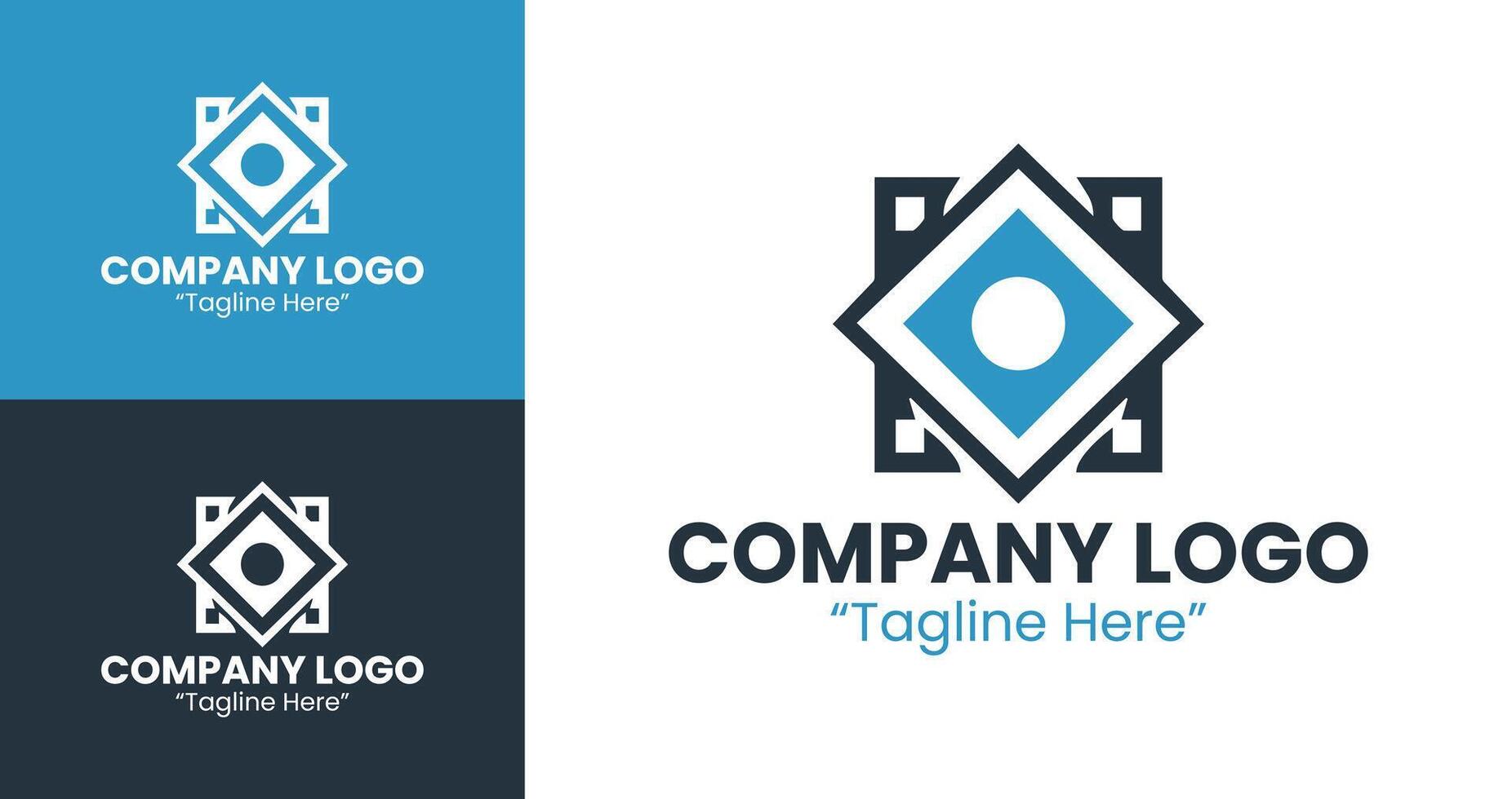 Clean and Professional Logo Designs for Modern Business Branding in Blue Color vector