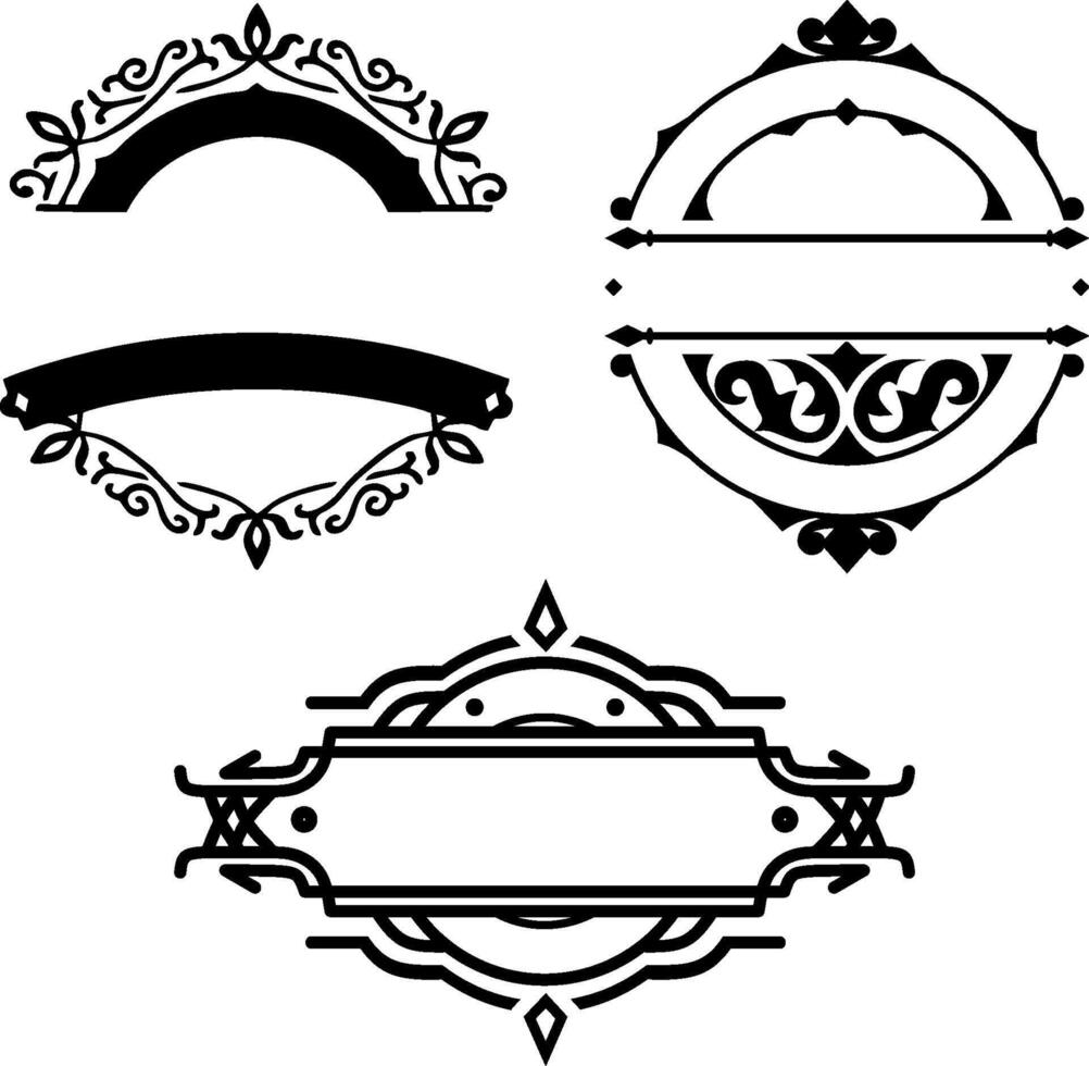 Ornamental Border Frames Decorative vector