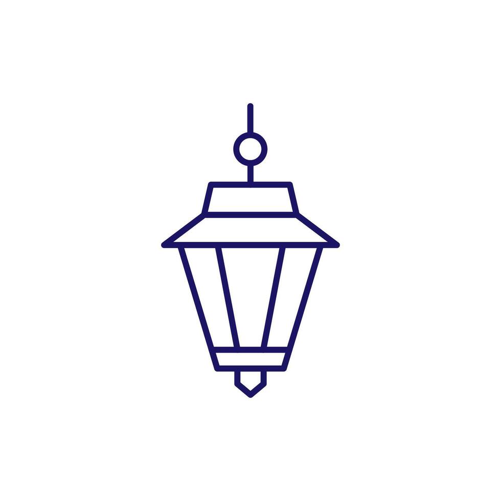 Lantern Minimalistic Icon Pictogram for Web and Graphic Design, Apps, Banners, Social Network and Cards vector