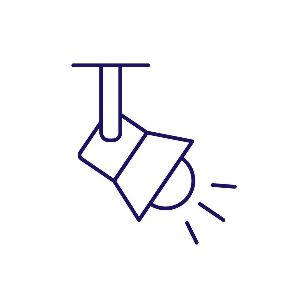 Stage Lightning Minimalistic Symbol for Web and Graphic Design, Apps, Banners, Social Network and Cards vector