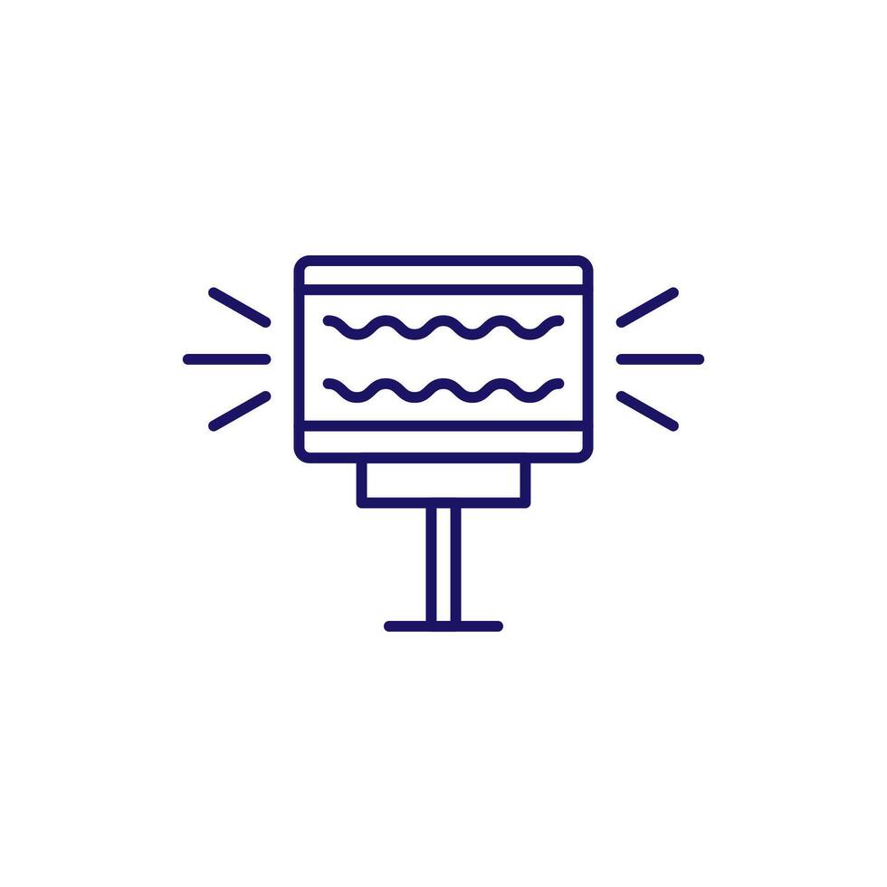 Lustre Thin Outline Icon for Web and Graphic Design, Apps, Banners, Social Network and Cards vector