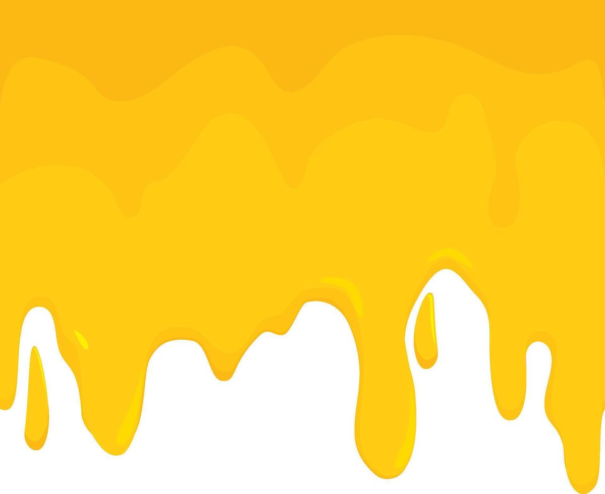 Honey flowing on white background. Dripping honey syrup or juice seamless background. vector
