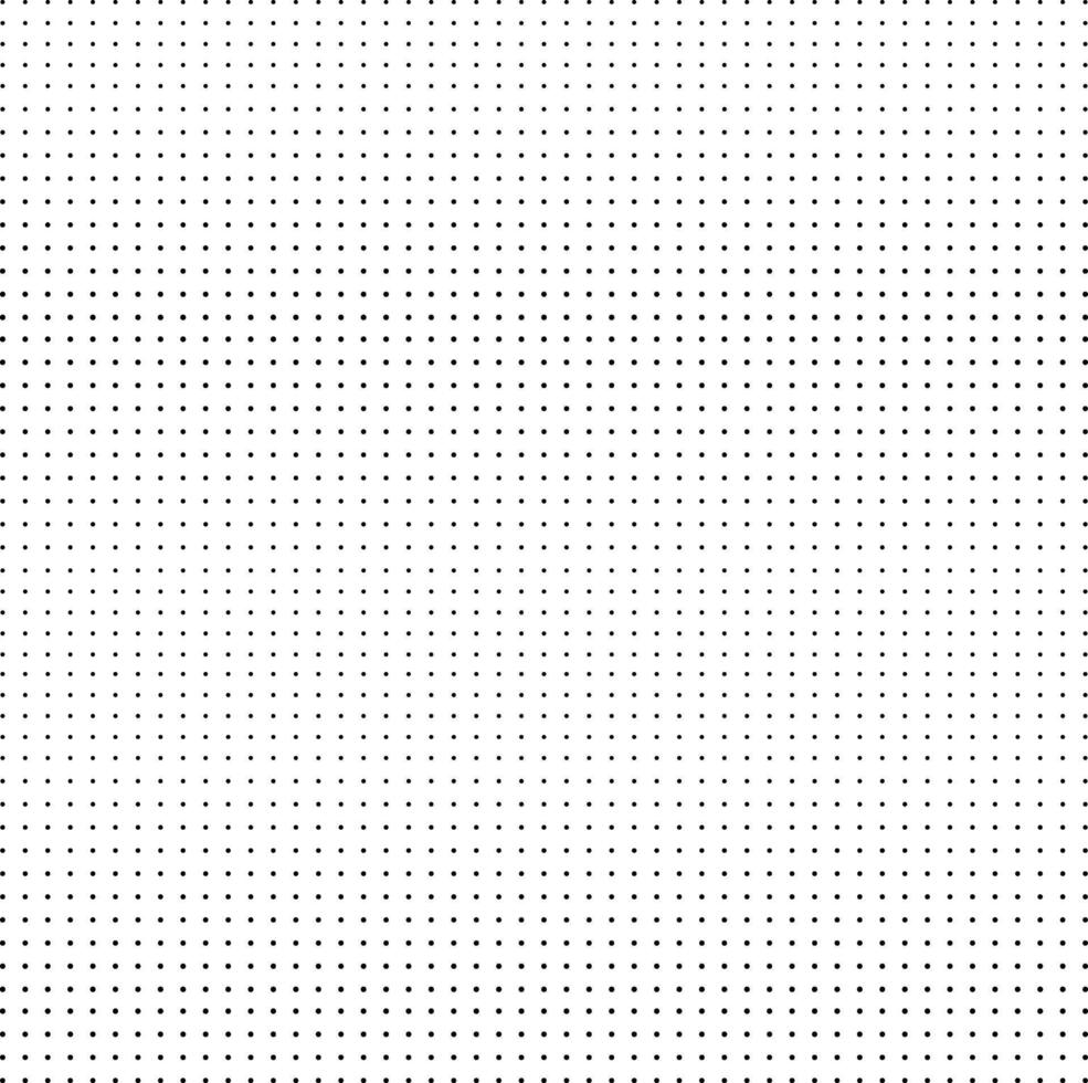 Halftone. Black dots on a white background. A pattern of round black dots of different sizes. vector