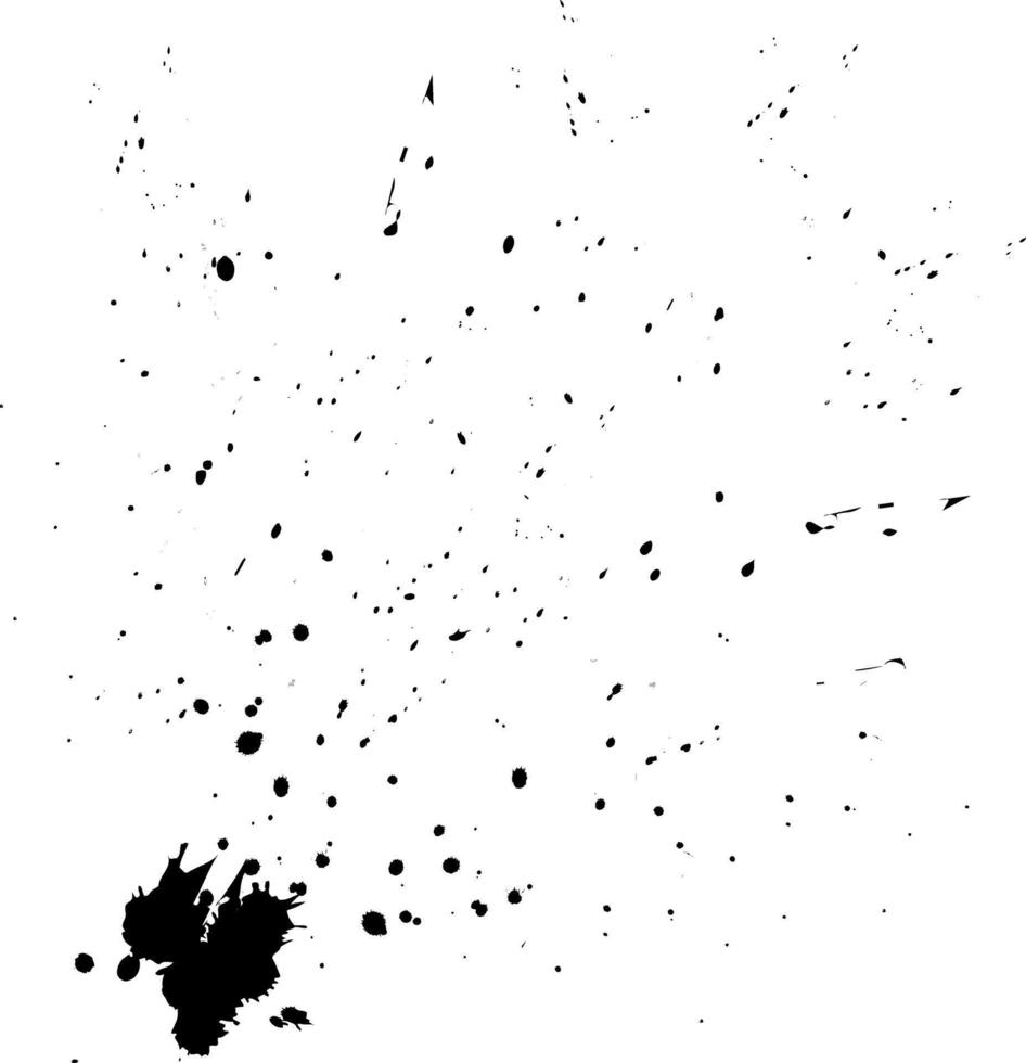 Ink stains. Messy grunge stain set. Paint splashes on white background. Dirty background. Brush strokes. Black blot. vector