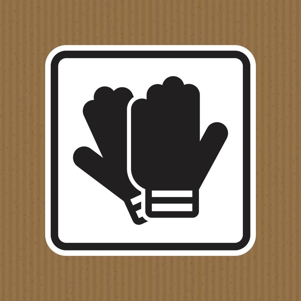 Iconic Illustration of Two Winter Gloves on a Textured Background vector