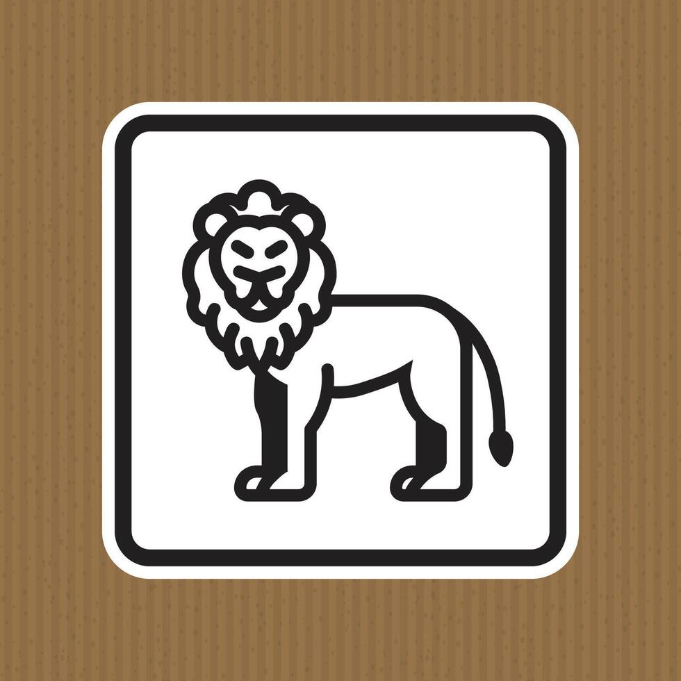 Elegant Lion Icon Design on Stylish Background for Graphic Projects vector