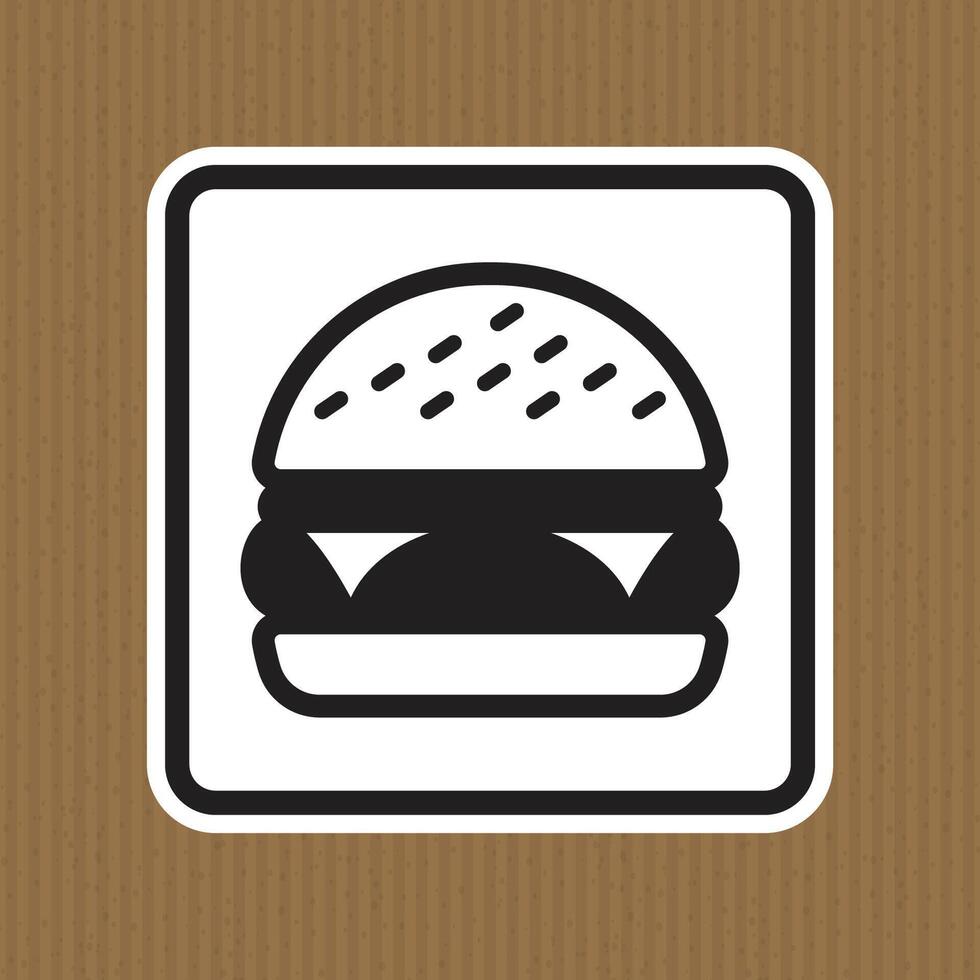 Simple Black and White Illustration of a Classic Hamburger Icon vector