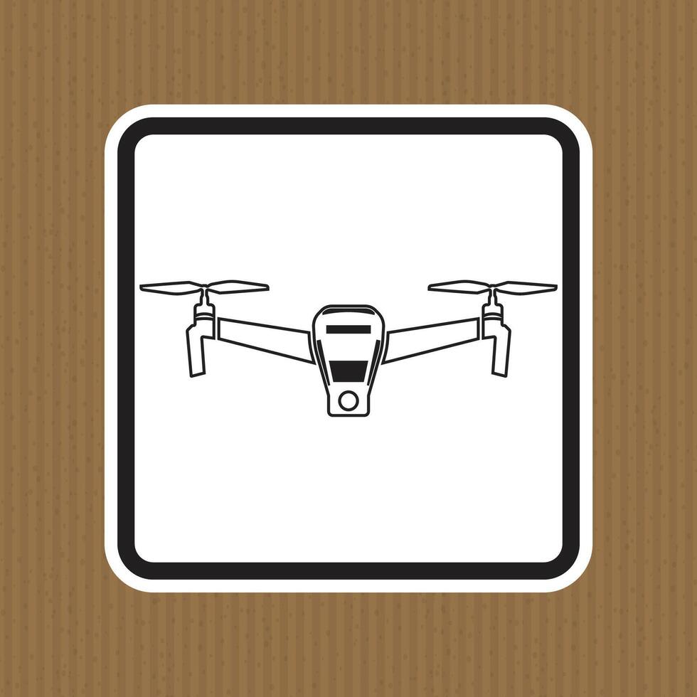Minimalist Icon of a Drone with Propellers on a Simple Background vector