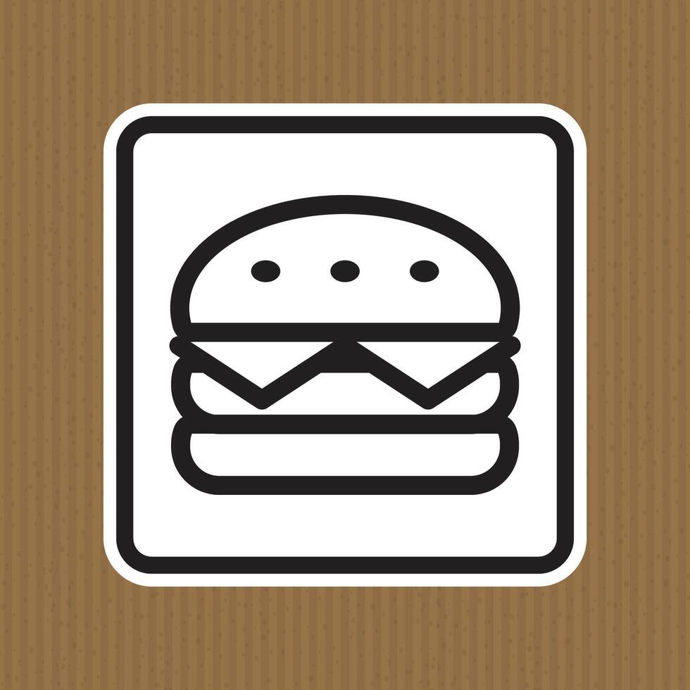 Minimalist Icon of a Delicious Hamburger on a Textured Background vector