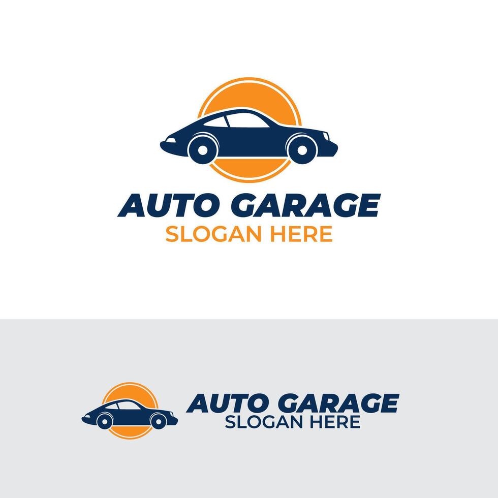 Silhouette a car logo design vector