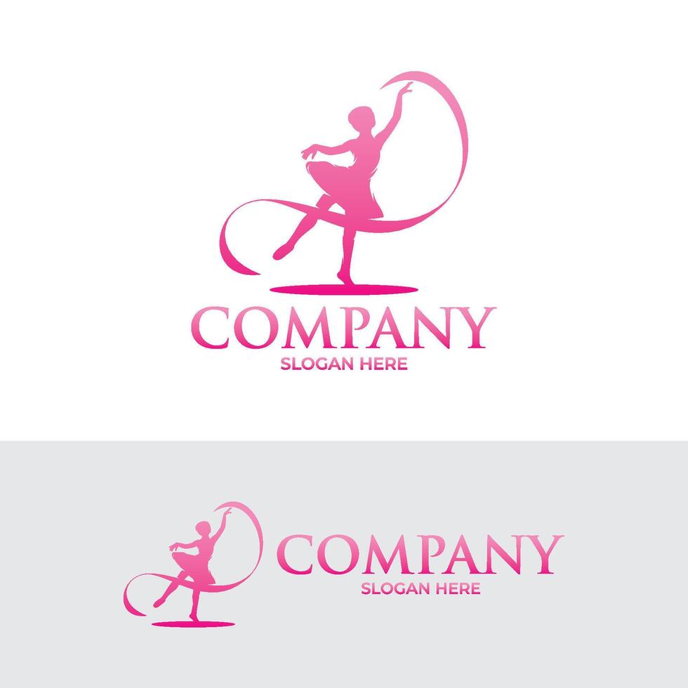 Logo for a ballet or dance studio logo design vector