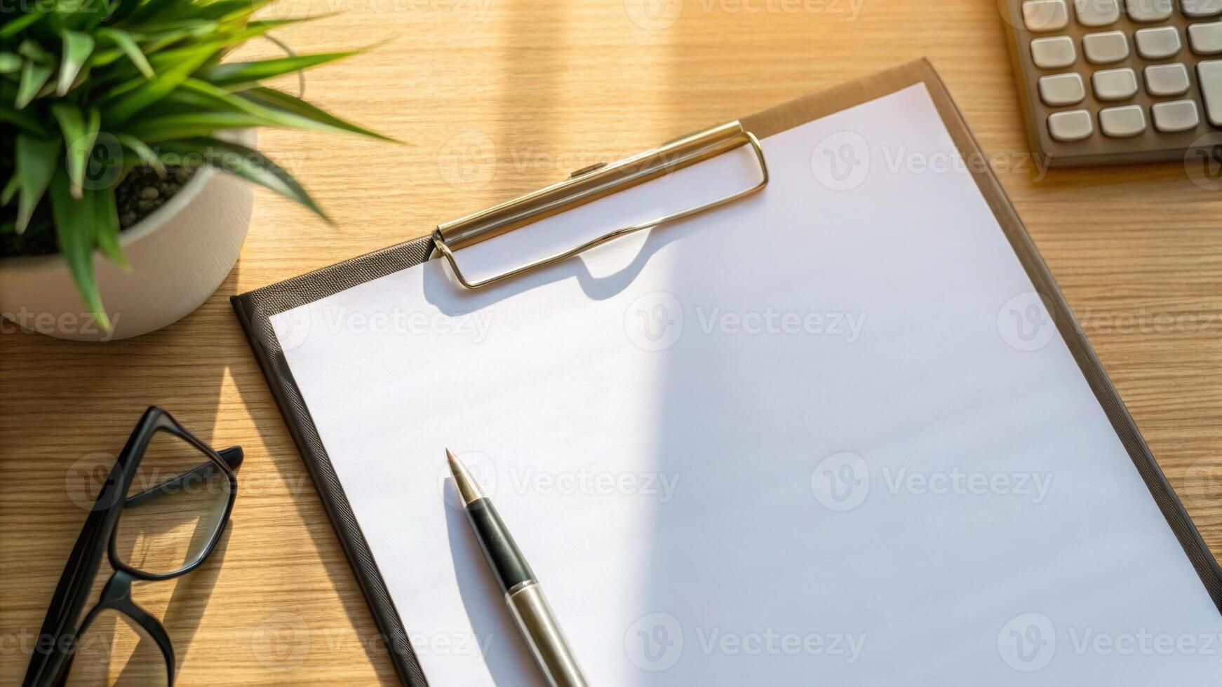Information business ,job Interview human resources HR, employee employment management. Clipboard blank paper pen sunlight wooden desk, Technology computer data network, Communication,Web,Check photo