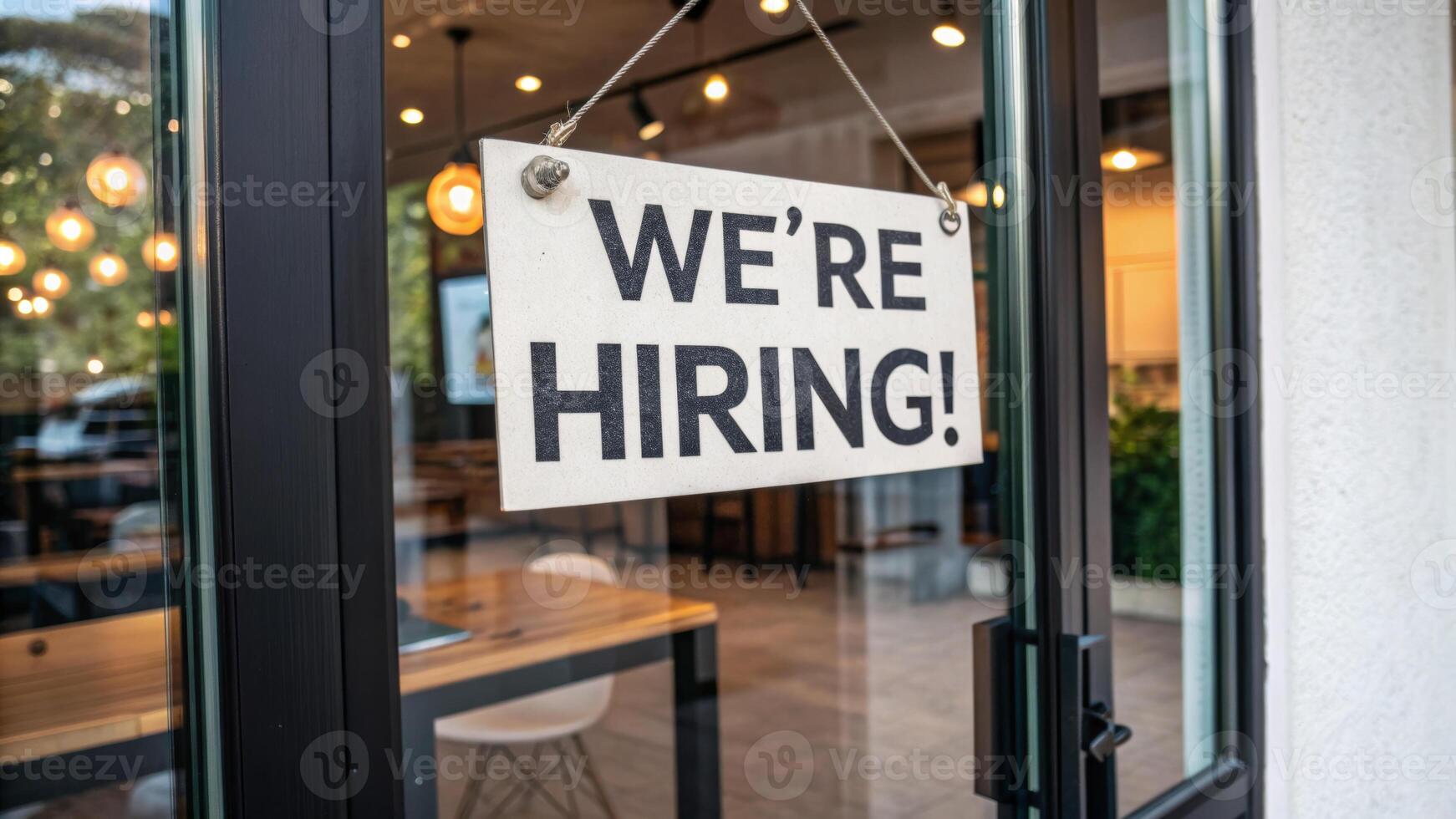 Job labor employment, unemployment. We're hiring sign job opportunity employment recruitment business office glass door inviting . Hiring rate, economic growth, opening workforce market photo