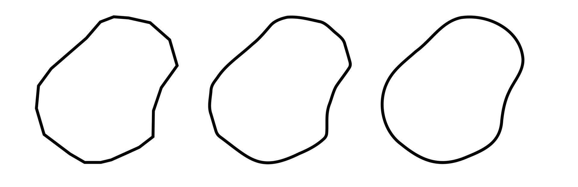 Nauru country black outline silhouettes in three different levels of smoothness. Simplified maps. icons isolated on white background. vector