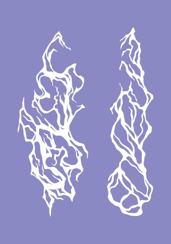 Smoke cloud fume vapor illustration set collection clip art design element, dust, explotion editable vector