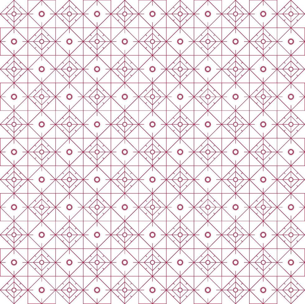 elegant rhombus pattern of multiple creative red lines vector
