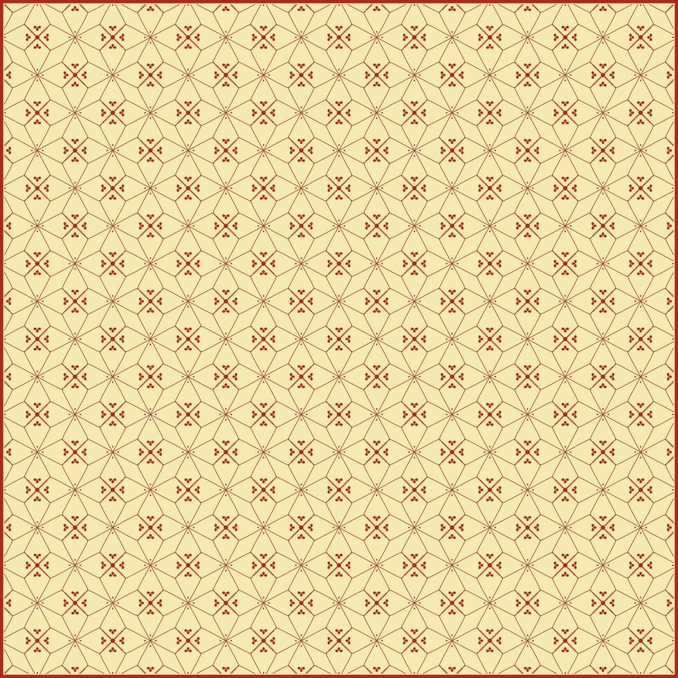 unique batik pattern with multiple thin red line vector