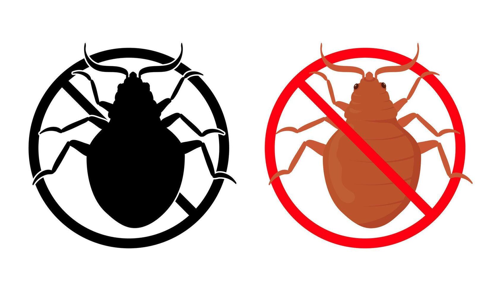 Stop bed bugs infestation with anti pest control and disinfection vector