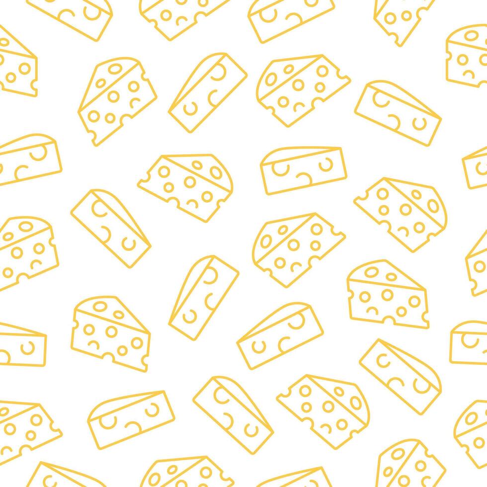 cheese seamless pattern vector
