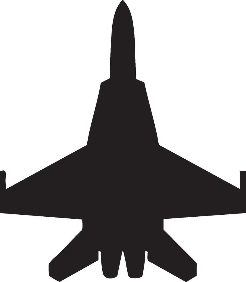 Military Aircraft Icon Flat Design Fighter Jet Illustration vector