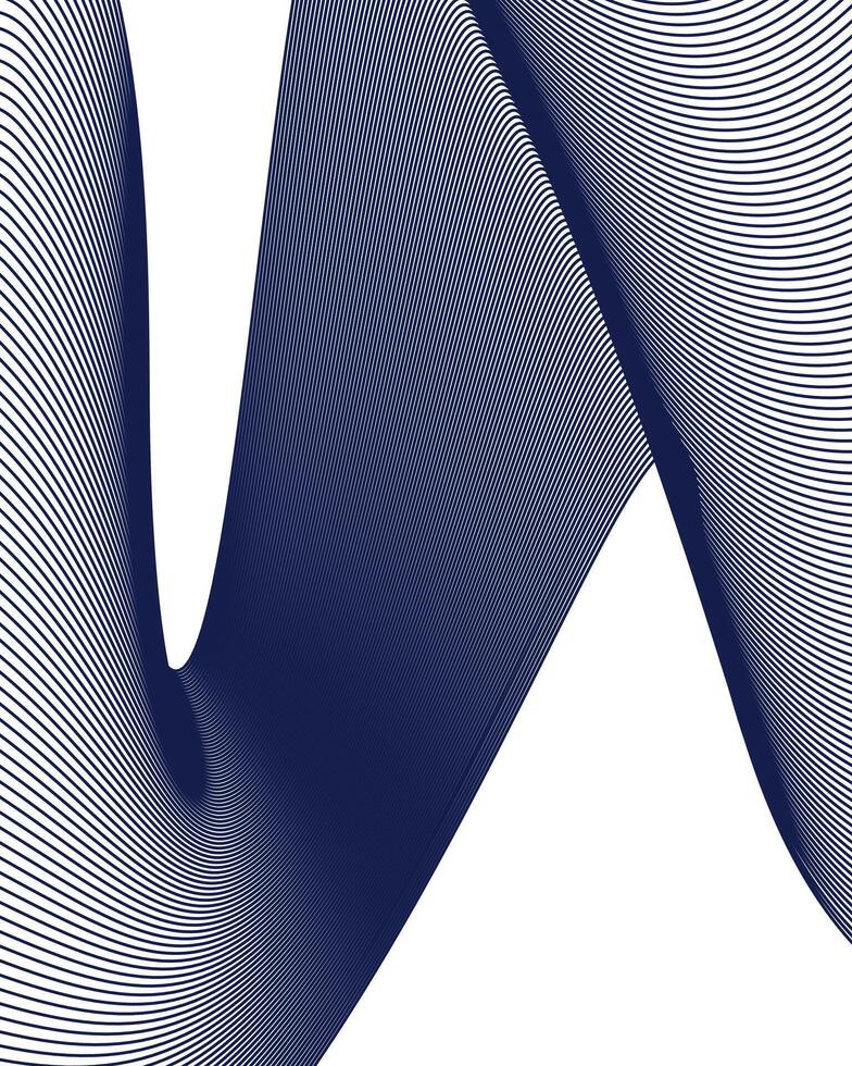 Abstract dark blue lines mix pattern design. vector