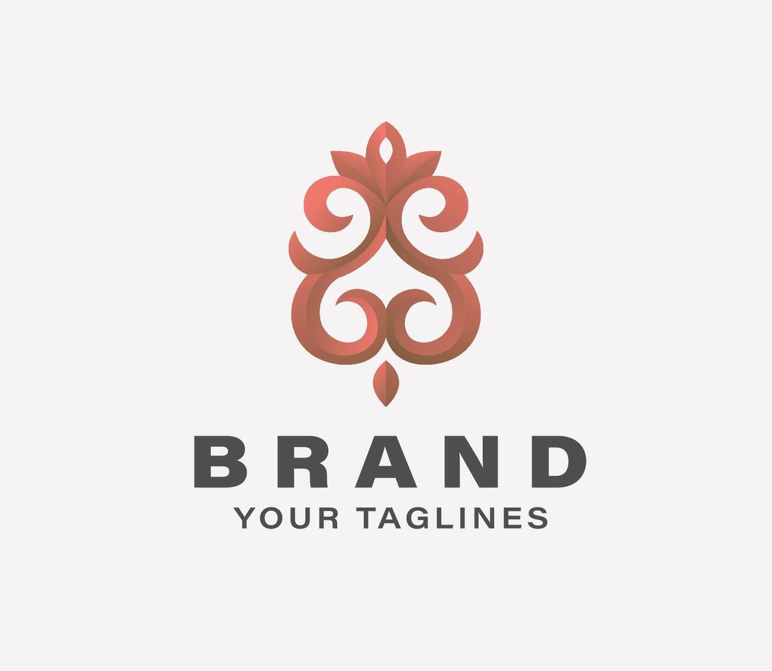 abstract simple modern classic ornament for decorative or symbol of company vector