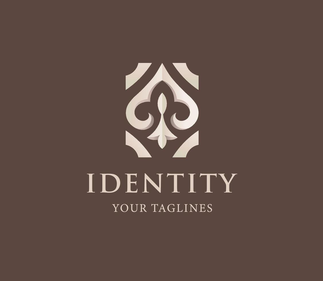 abstract modern classic ornament for decorative or symbol of company, Elegant premium ornament vector