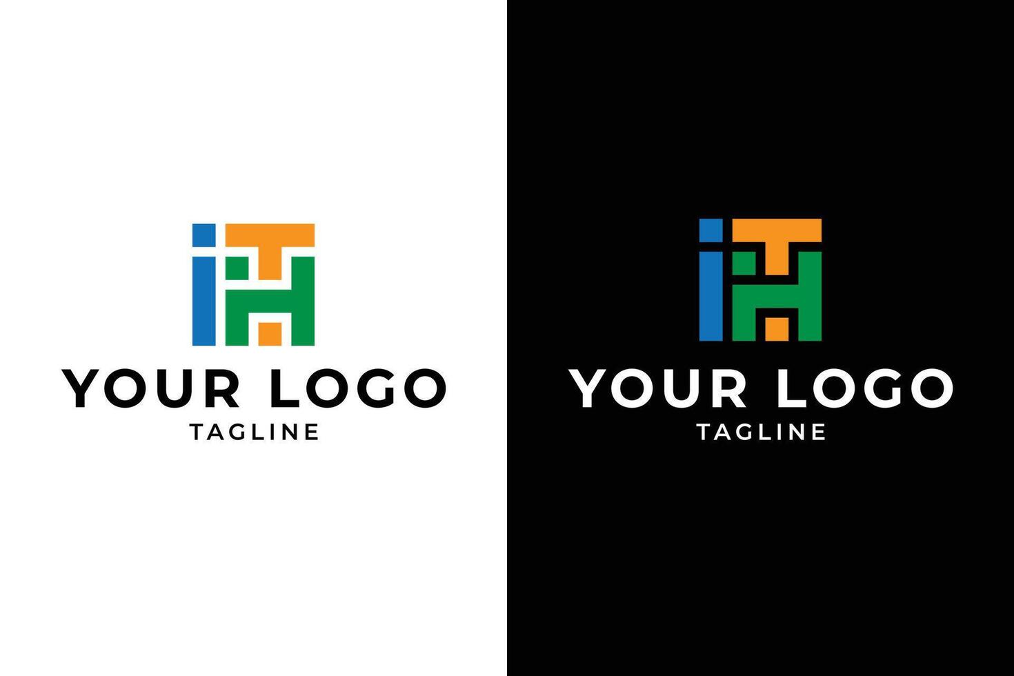 Modern Abstract Geometric Company Logo Design vector