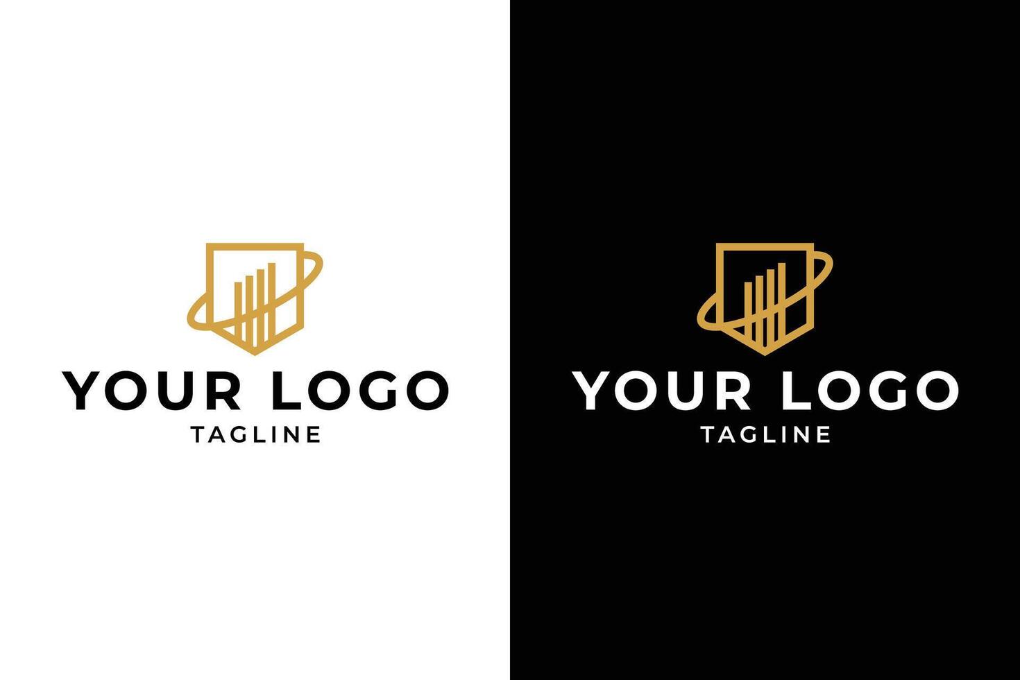 Elegant Shield Financial Business Logo Design vector