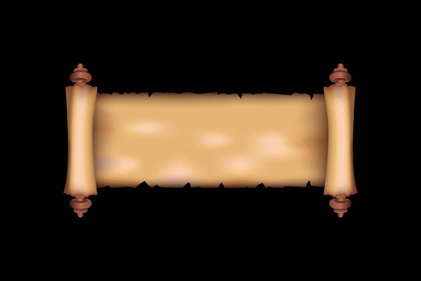 Aged Parchment Scroll vector