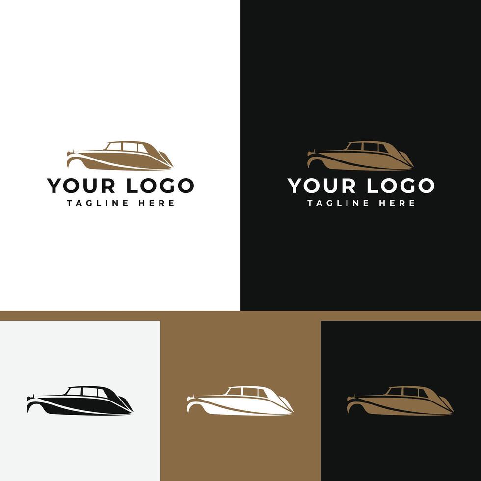 Elegant Classic Car Logo Design Template vector