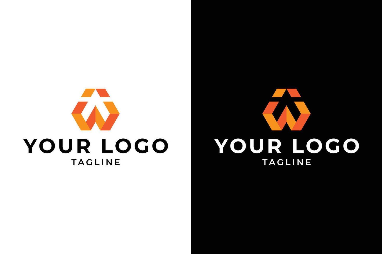 Abstract Geometric Shape Logo Design Template vector