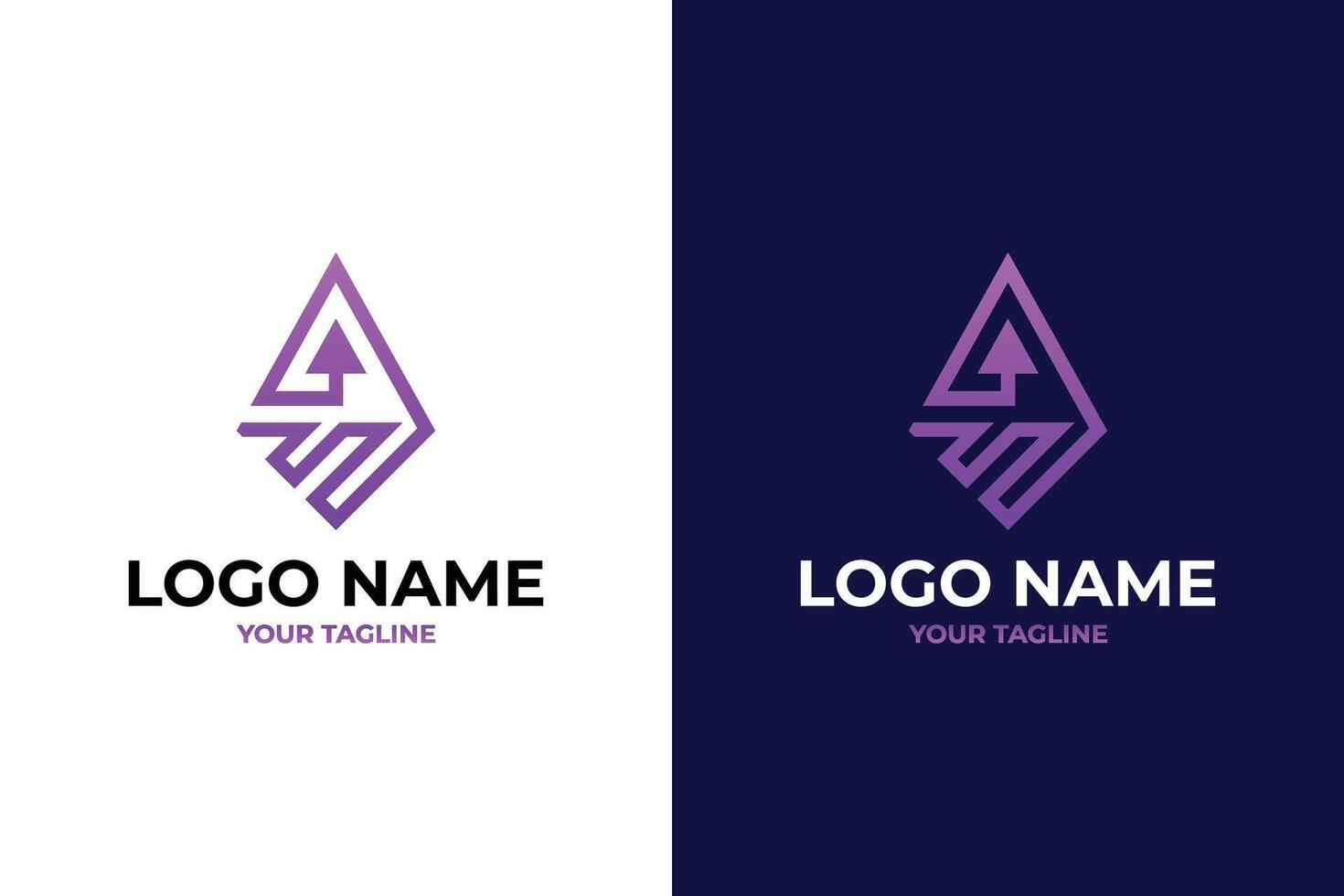 Modern Arrow Logo Design for Business Growth vector