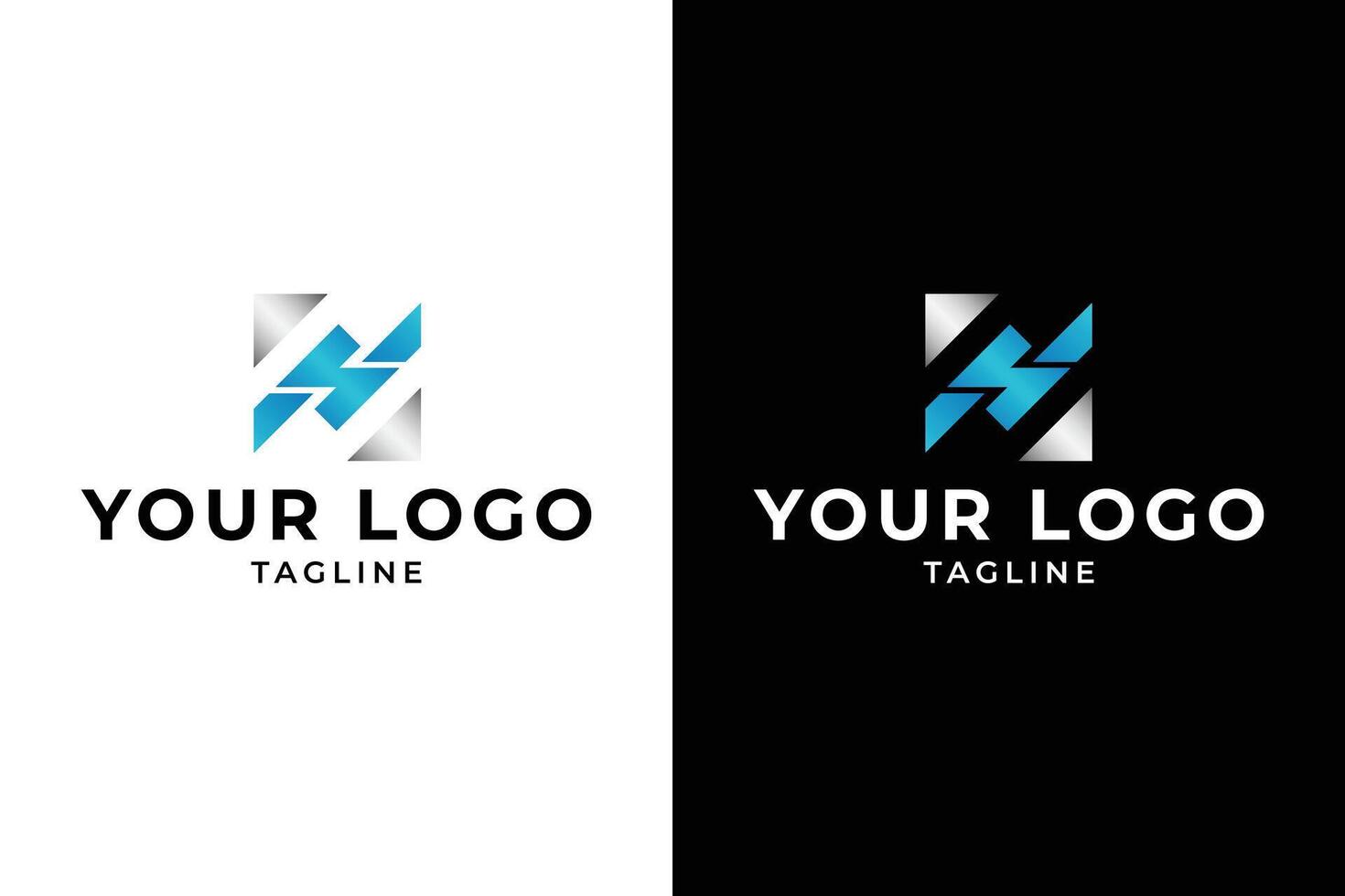 Abstract Geometric Logo Design with Variations vector