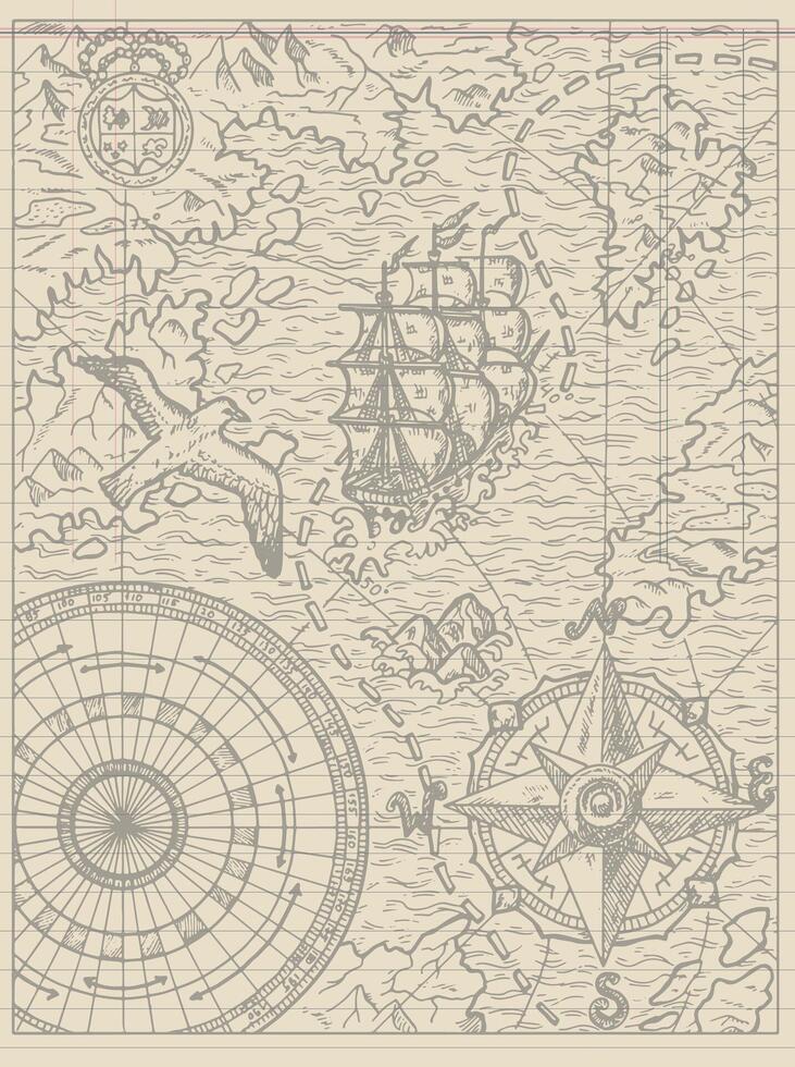 The Ancient Art Illustration vector