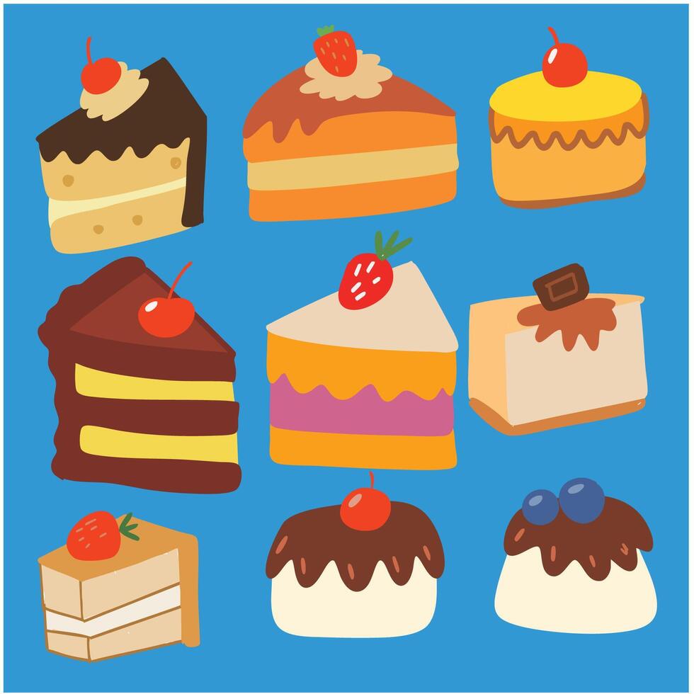 Morning Delights Sweet Breakfast Treats vector