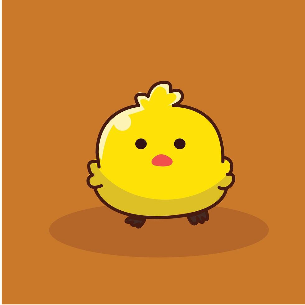 Fluffy Little Friend An Endearing Chick vector