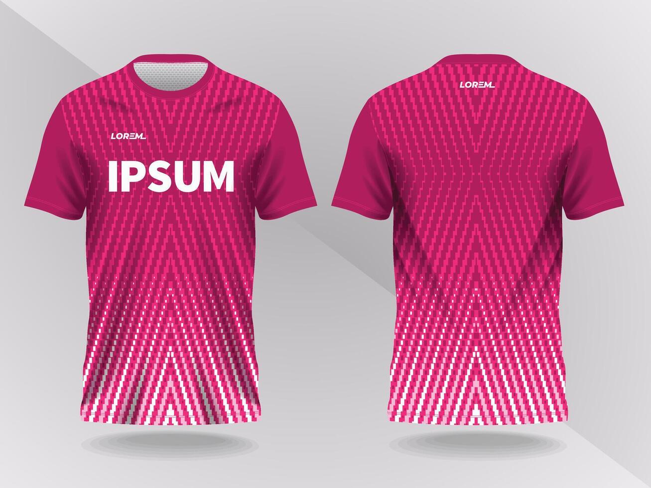 Pink graphic soccer jersey design vector